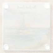 Sunset Sail Onderzetters (Achterkant)