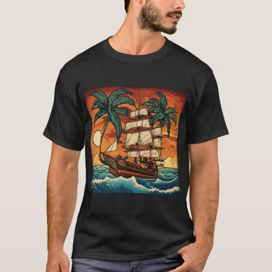 Sunset Sail T-shirt (Voorkant)
