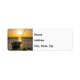 Sunset Sailboat naufrage Gulf Breeze FL Étiquettes