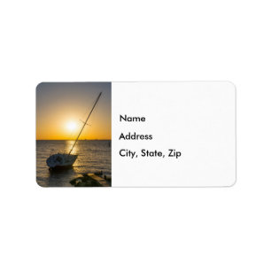 Sunset Sailboat naufrage Gulf Breeze FL Étiquettes
