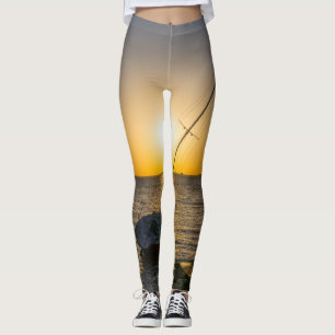 Sunset Sailboat naufrage Gulf Breeze FL Leggings