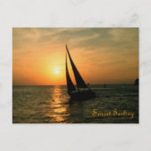 Sunset Sailing Briefkaart (Voorkant)