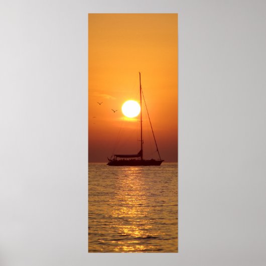 Sunset Sailing (thin) - poster (Voorkant)
