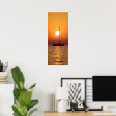 Sunset Sailing (thin) - poster (Thuiskantoor)