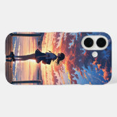 Sunset Sailor Girl Case-Mate iPhone Case (Achterkant (horizontaal))