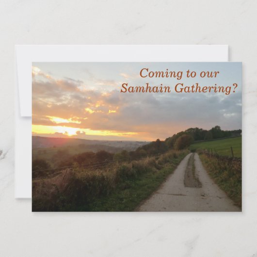 Sunset Samhain Gathering Uitnodiging (Voorkant)