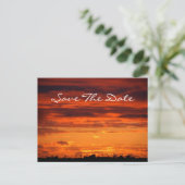 Sunset "Save the Date" Briefkaart (Staand voorkant)