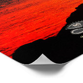 Sunset & Sea avec une citation de Linandara Poster (Coin)