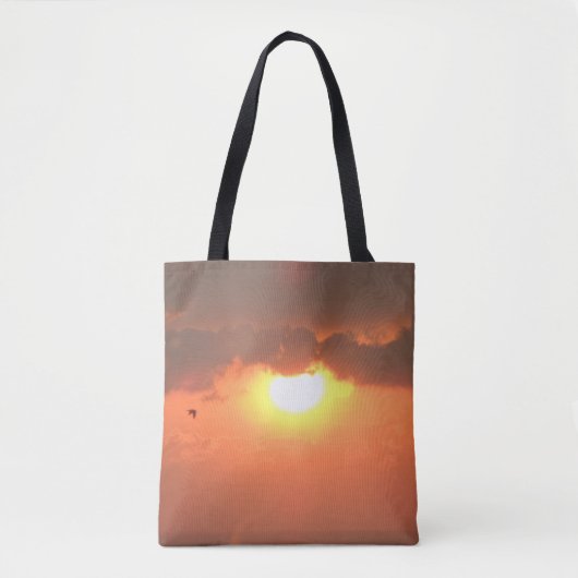 Sunset & Seagull Canvas tas (Voorkant)