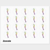 Sunset Seahorse Gradient Sticker (Vel)