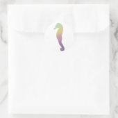 Sunset Seahorse Gradient Sticker (Tas)