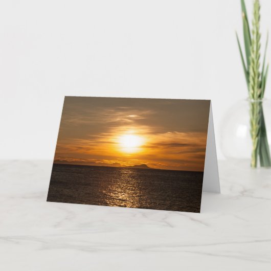 Sunset Seascape foto Kaart (Voorkant)