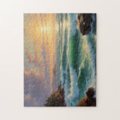 Sunset Seascape Schilderkunst Legpuzzel (Verticaal)