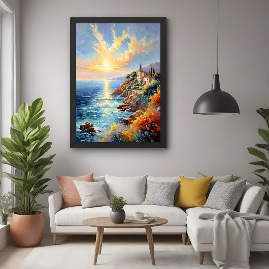 Sunset Serenity beroemd gemaakt door The Mediterra Poster