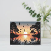Sunset Serenity Briefkaart (Staand voorkant)
