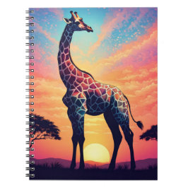 Sunset Serenity Giraffe Notitieboek