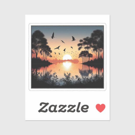 Sunset Serenity Sticker (Vel)