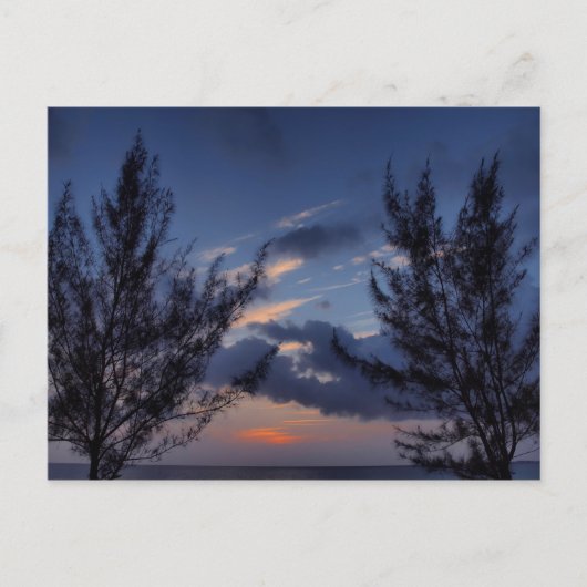 Sunset Seven Mile Beach Cayman Islands Briefkaart (Voorkant)
