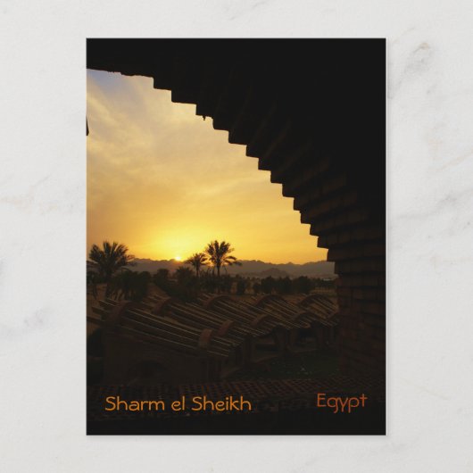 Sunset Sharm el Sheik Briefkaart (Voorkant)