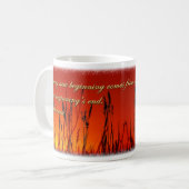 Sunset Silhouette Inspiration Café Mug (Devant gauche)