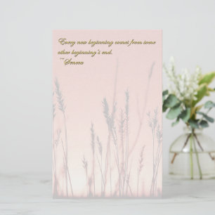 Sunset Silhouette Inspirerend Briefpapier
