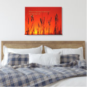 Sunset Silhouette Inspirerend Canvas Afdruk (Insitu (Slaapkamer))