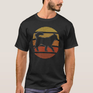 Sunset Silhouette Retro Alaskan Malamute T-shirt