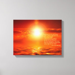 Sunset Sinaasappel Golden Sky & Zee Gold Inspire S Canvas Afdruk
