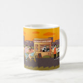 Sunset Sips Café – Urban Chill Mug (Devant droit)