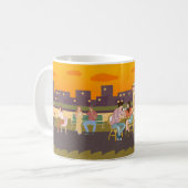 Sunset Sips Café – Urban Chill Mug (Devant gauche)