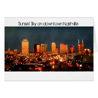 Sunset Sky dans le centre-ville de Nashville