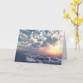 Sunset Sky de l'autre côté de la carte d'anniversa (Fleur jaune)