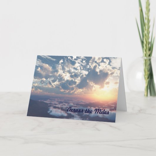 Sunset Sky de l'autre côté de la carte d'anniversa (Devant)