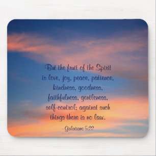 Sunset Sky Fruit of the Spirit Mousepad Muismat