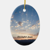 Sunset Sky gepersonaliseerd Keramisch Ornament (Voorkant)