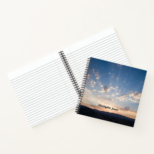 Sunset Sky gepersonaliseerd Notitieboek