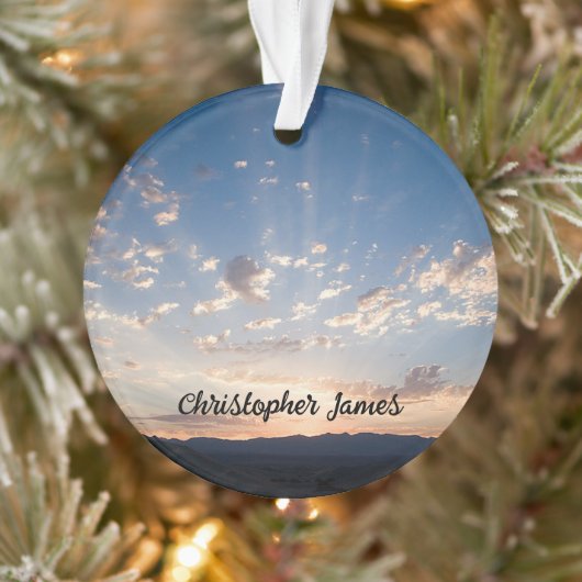 Sunset Sky gepersonaliseerd Ornament (Boom)