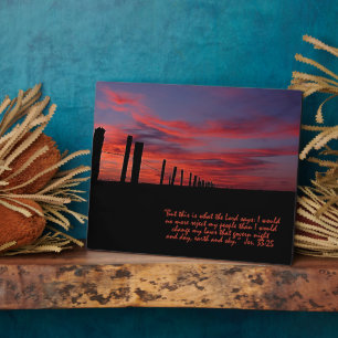 Sunset Sky Inspirerend Plaque Fotoplaat