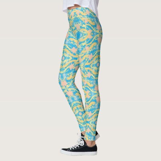 Sunset Sky Paint Splatter Leggings (Links)