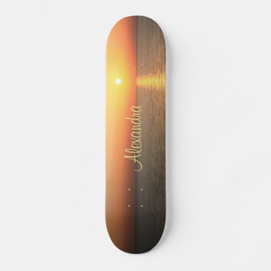 Sunset Sky Skateboard (Voorkant)