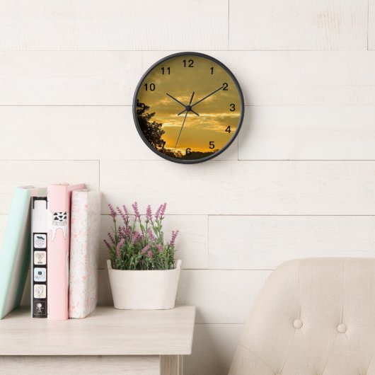 Sunset Sky Wall Clock - Tijdloze schoonheid van de (Leeskamer)