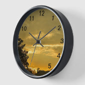 Sunset Sky Wall Clock - Tijdloze schoonheid van de (Hoek)