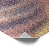 Sunset Sky Watercolor Painting  Poster (Hoek)