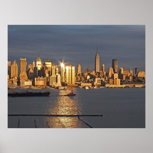 Sunset Skyline Poster (Voorkant)