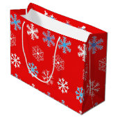Sunset Snowflake Large Gift Bag Groot Cadeauzakje (Voorkant Gekanteld)
