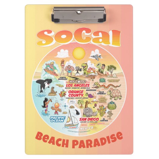 Sunset SoCal Klembord (Voorkant)
