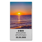 Sunset Social Media ・ Portrait Layout Promo Magnet (devant Vertical)