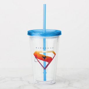 Sunset Solar Superman Shield Acryl Drinkbeker