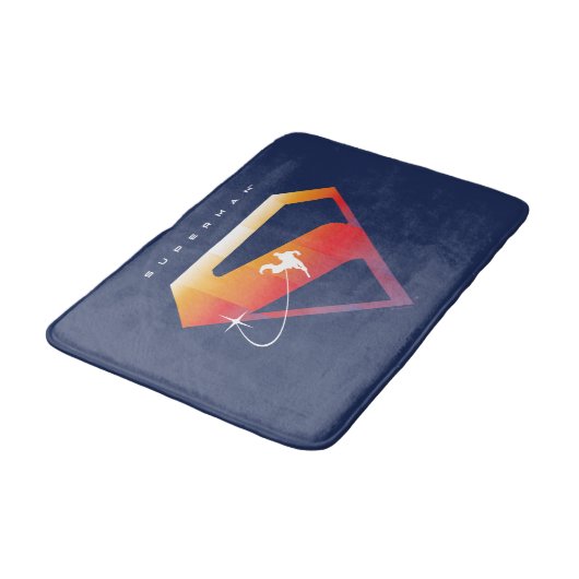 Sunset Solar Superman Shield Badmat (Gekanteld)