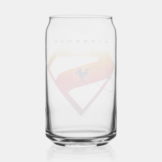 Sunset Solar Superman Shield Blikvorm Glas (Achterkant)